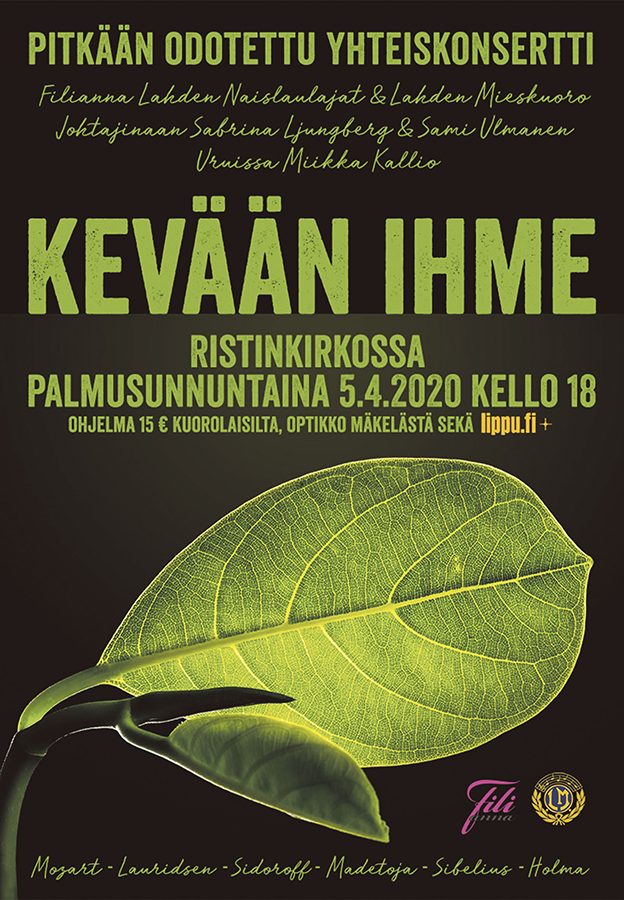 Kevään Ihme Lahden Mieskuoro Filianna web